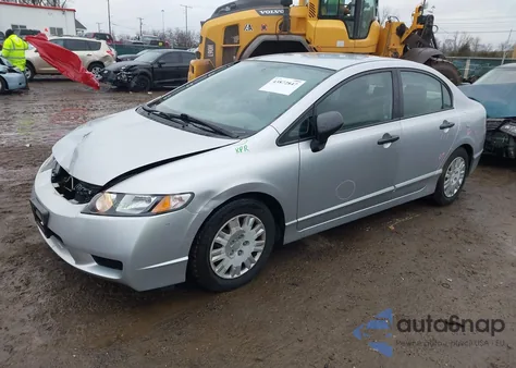 2010 Honda Civic Vp from USA, damaged, VIN 2HGFA1F39AH557678